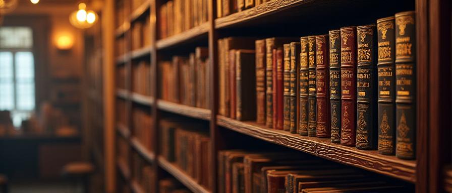 Hylder med mytologibøger og sjældne udgaver hos Midgard's Tome i København